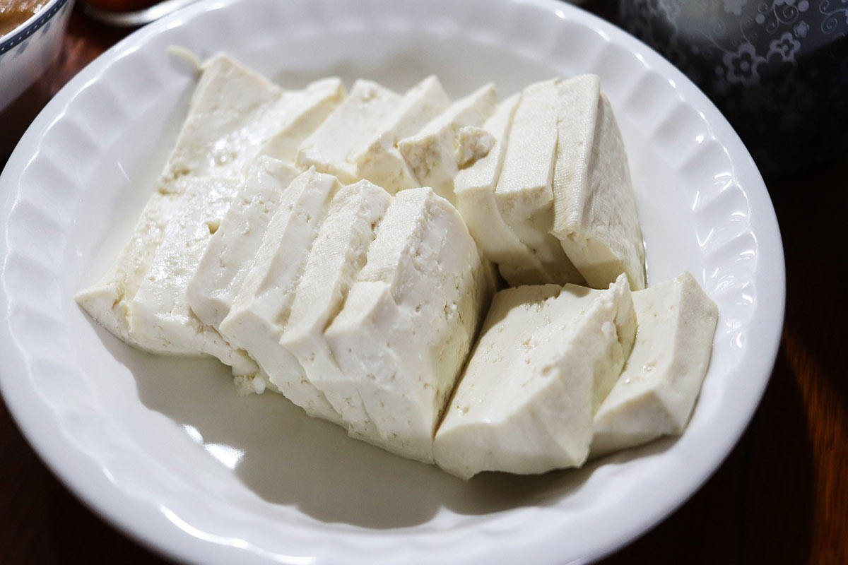 Tofu in Stücken